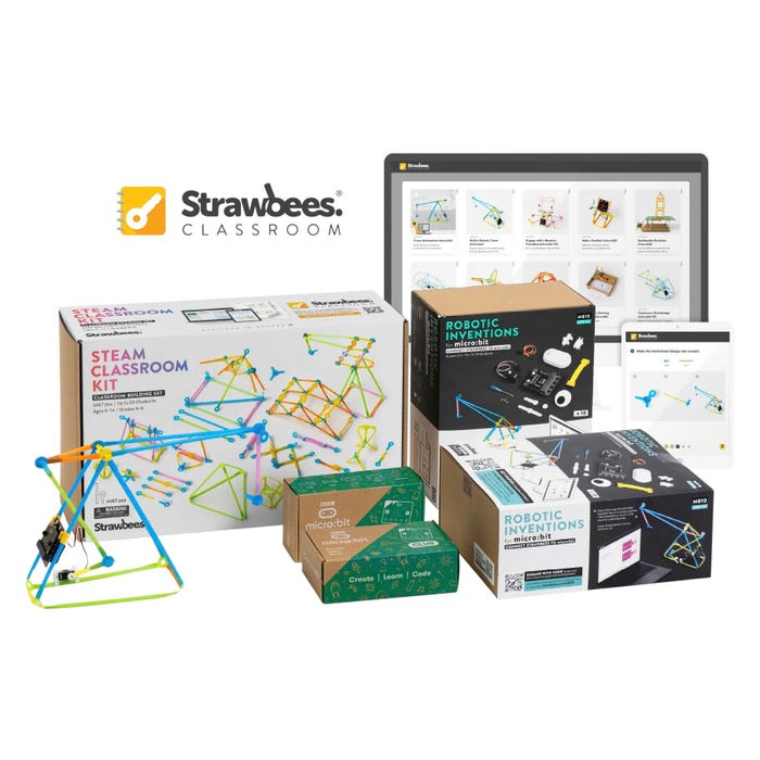 Strawbees STEAM Robotics Classroom Solution, micro:bit Included