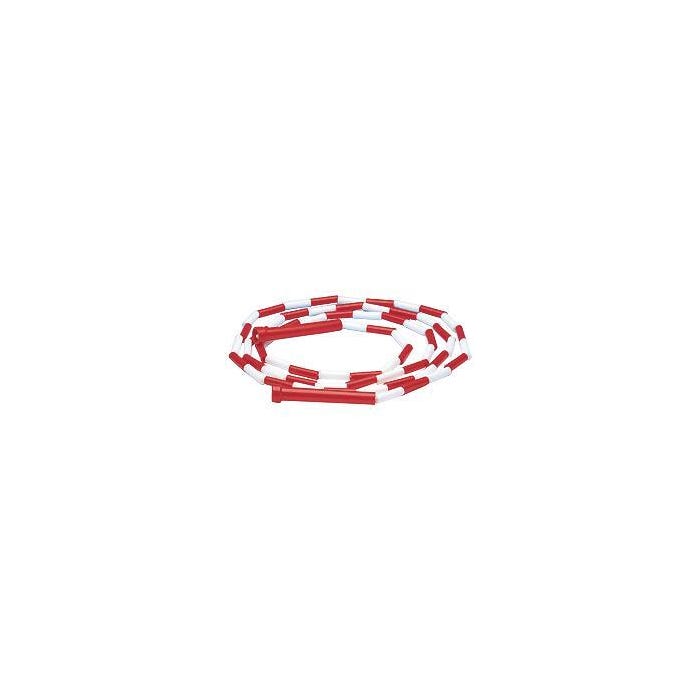 FlagHouse Beaded Jump Rope, 10 Feet, Red/White