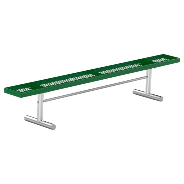 Kay Park-Rec Portable Bench without Back, Plastisol Coated