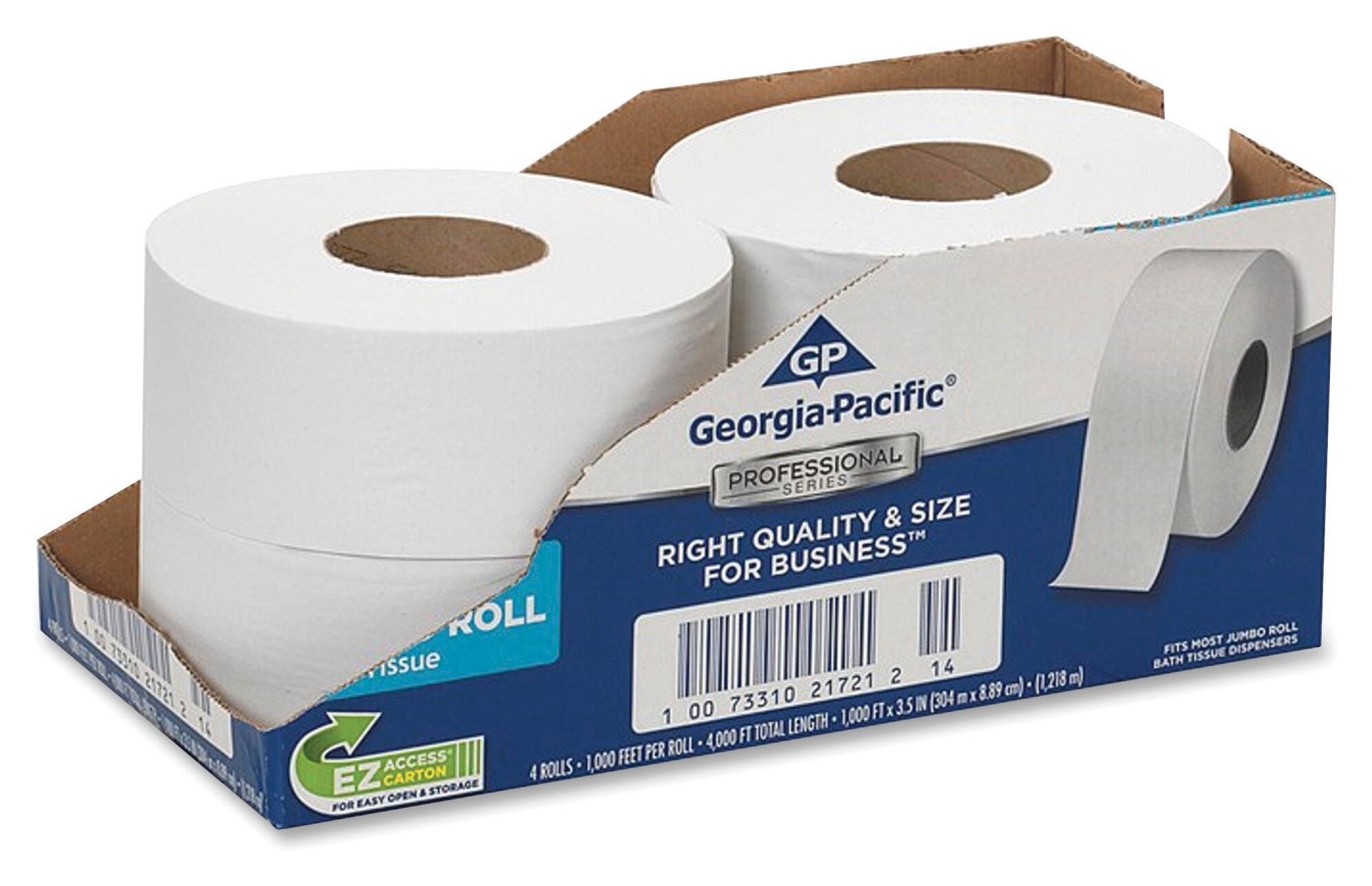 Image for Georgia Pacific Professional Series Jumbo Bath Tissue, 2-Ply, White, Pack of 4 from School Specialty