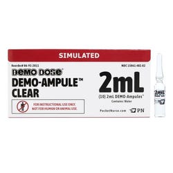 Demo Dose Clear Ampule, 2 mL, Pack of 10