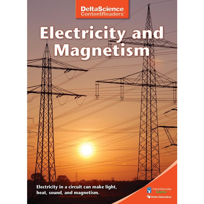 Delta Science Content Readers Electricity and Magnetism Red Book, Pack of 8