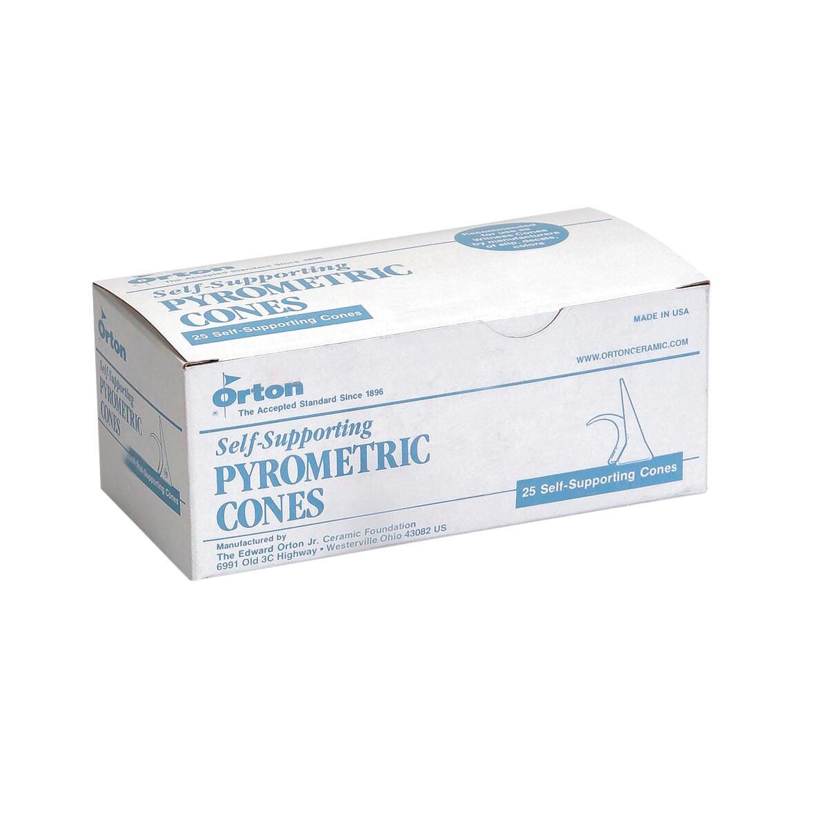 Orton Pyrometric Self-Supporting Cones, Cone 04, Pack of 25, Item Number 2107124