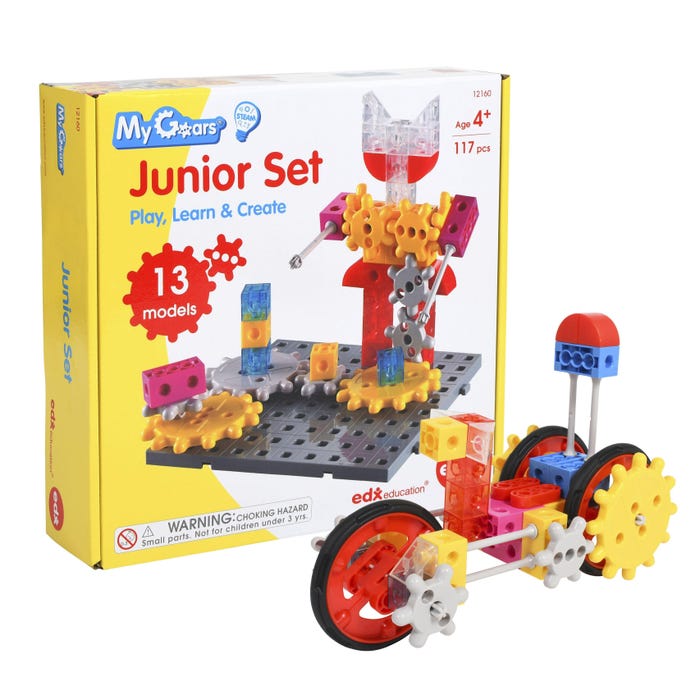 Edx Education My Gears Junior Set, 117 Pieces