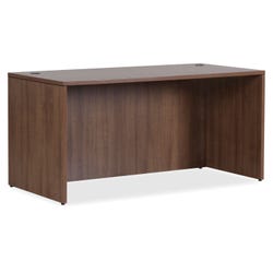 Lorell Walnut Laminate Office Suite Desk, 59 x 29-1/2 x 29-1/2 Inches, Walnut 1531519