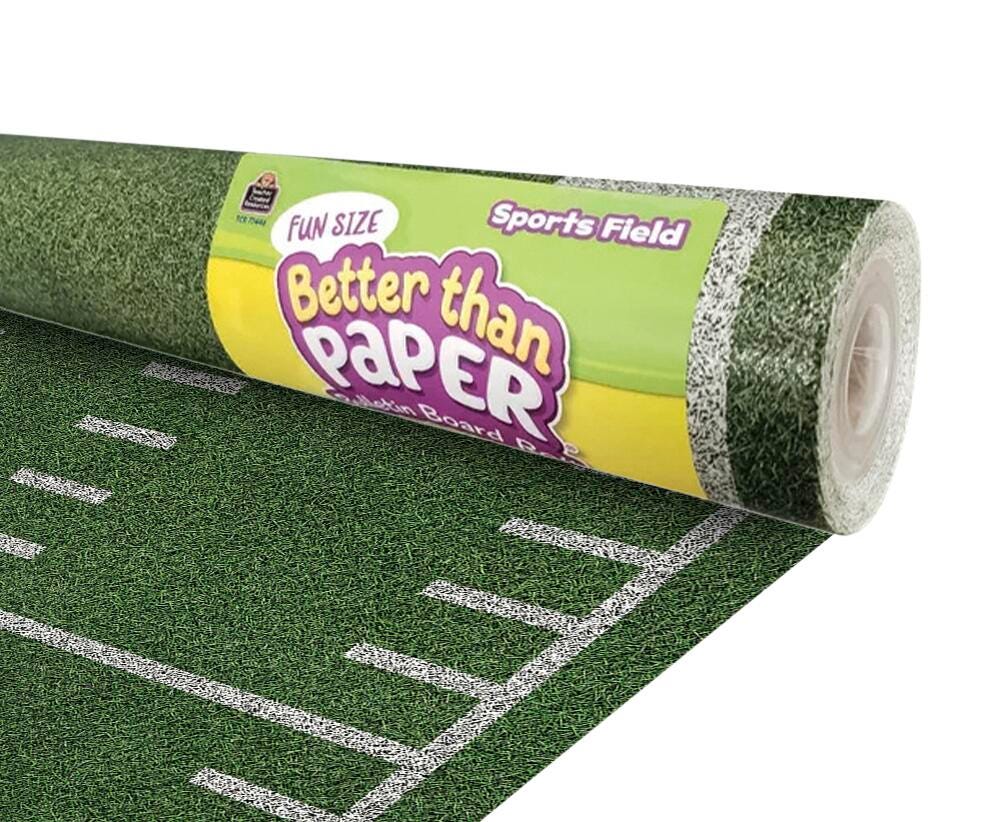 Image for Teacher Created Resources Fun Size Better Than Paper Bulletin Board Roll, Sports Field from School Specialty
