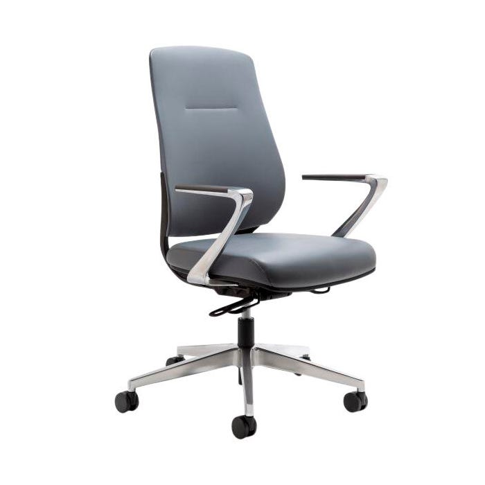 Affordable Interior Systems Auburn High-Back Task Chair, 18 x 30-1/4 x 42-1/4 Inches, Gray