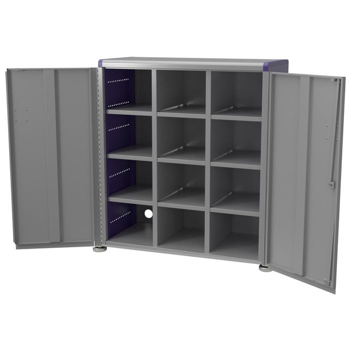 Classroom Select Geode Tall Cabinet, Triple Wide, 12 Cubbies