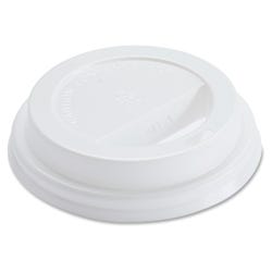 Genuine Joe Protective Hot Cup Lids, 8 Ounce, White, Pack of 50, Item Number 1561396