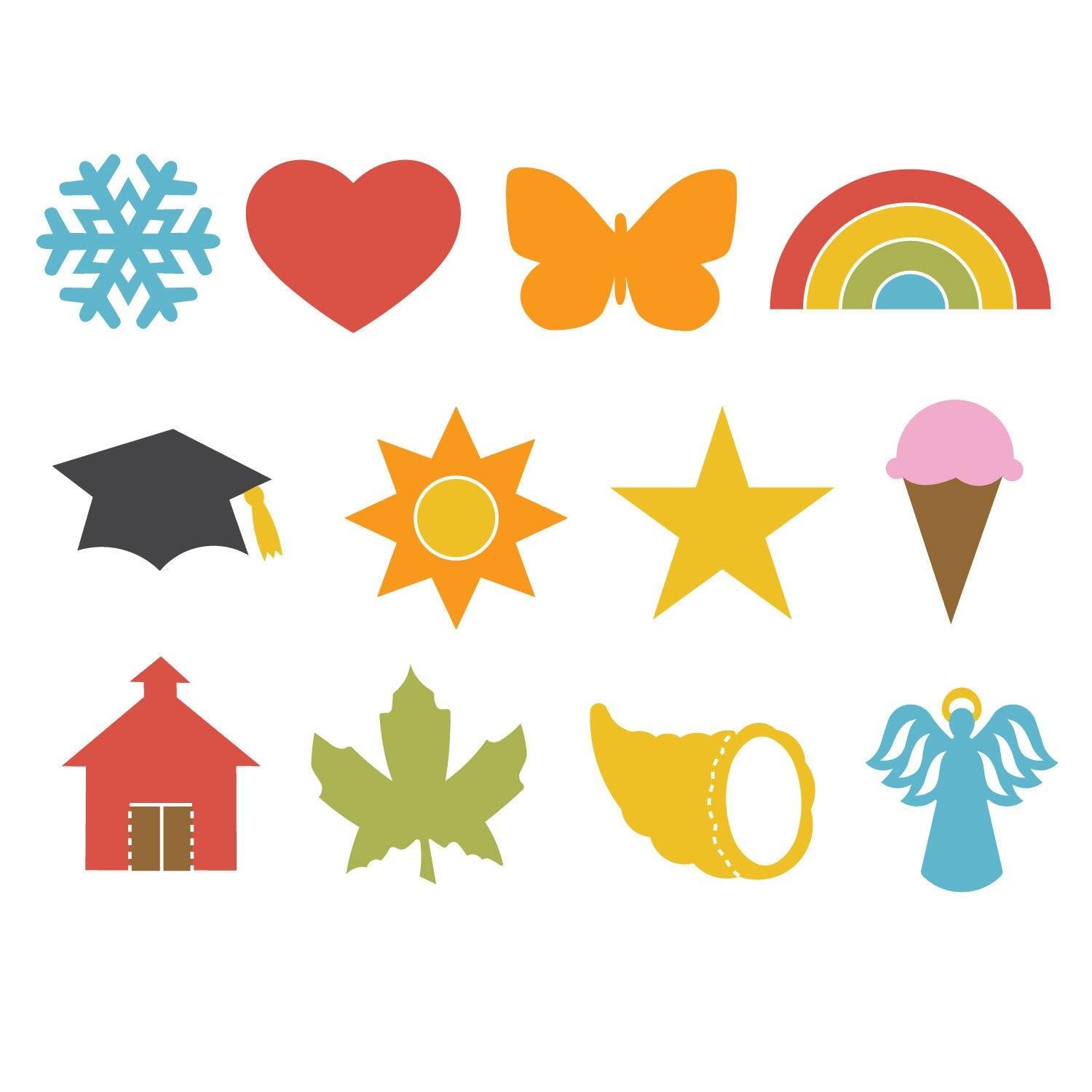 Image for AccuCut Calendar Set, Large, Set of 12 Dies from School Specialty