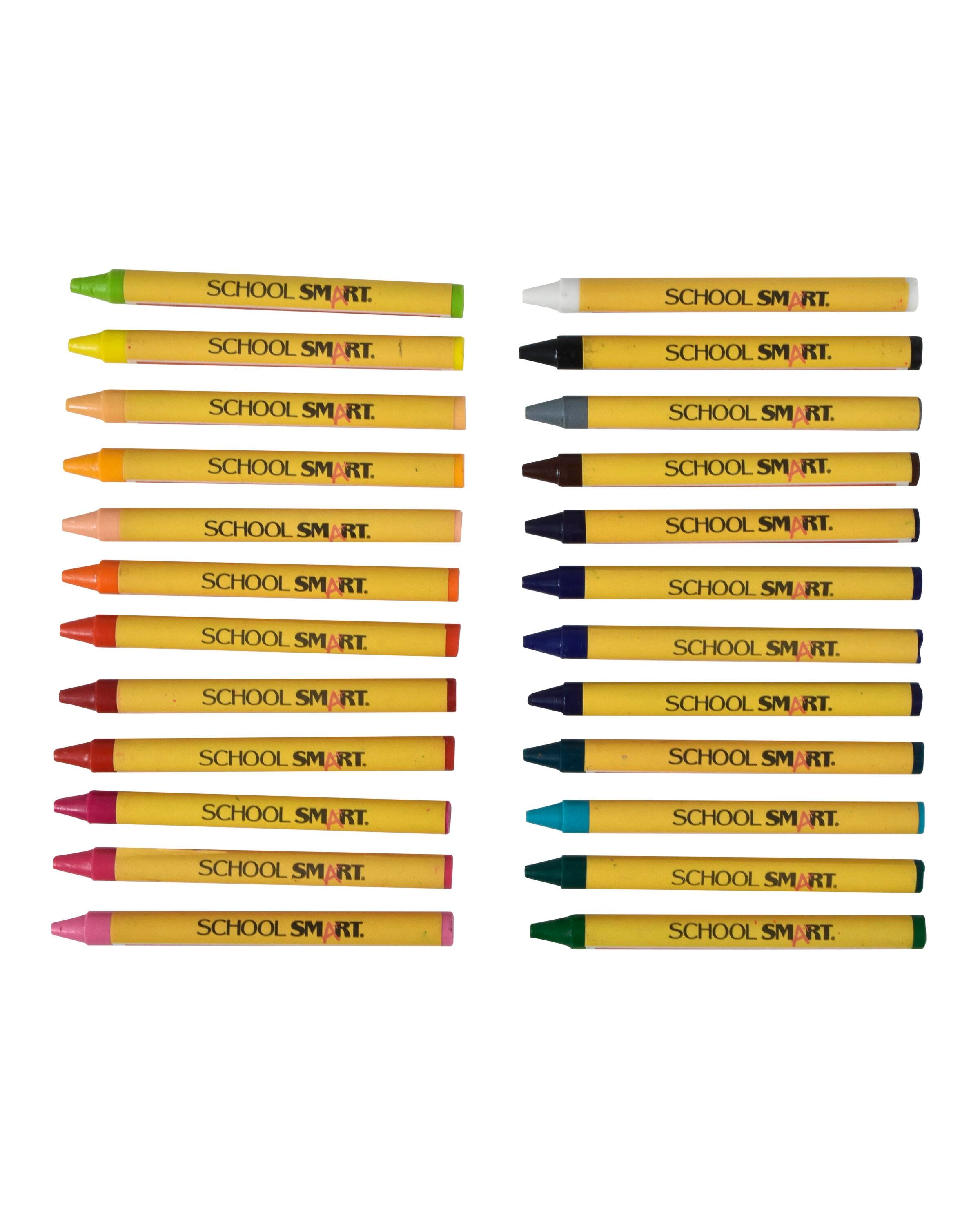 Image for School Smart Crayons, Standard Size, Assorted Colors, Set of 24 from School Specialty
