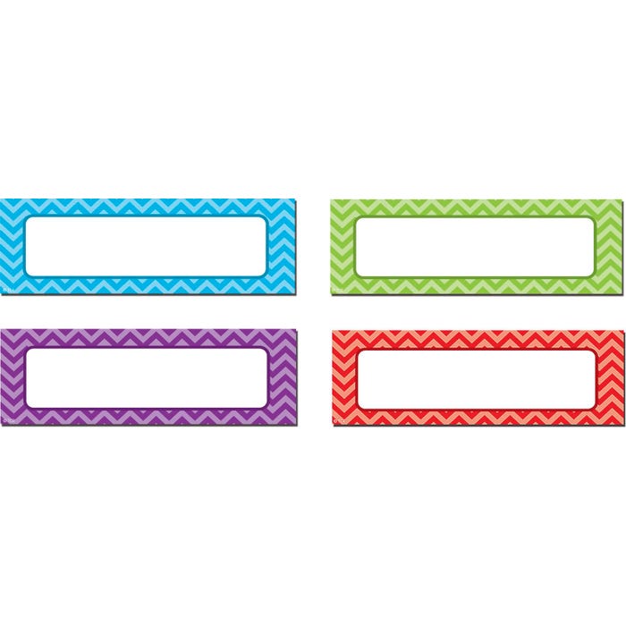 Teacher Created Resources Magnetic Accents, Chevron Labels, Set of 20