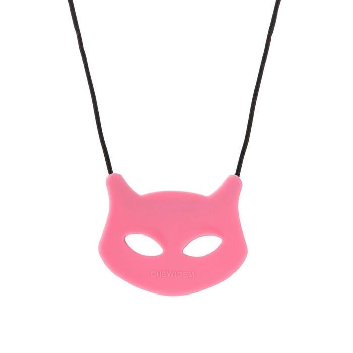 Chewigem Chewable Cat Pendant, Pink