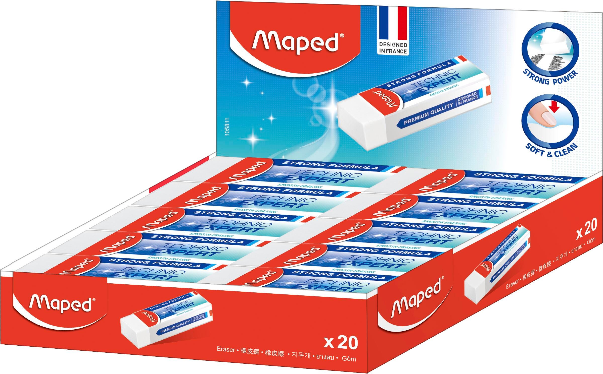Maped Ultra-Clean Expert Eraser, Item Number 2005015