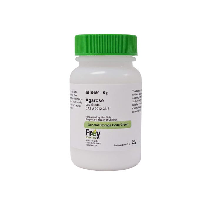 Frey Scientific Agarose, Lab Grade, 5 Grams