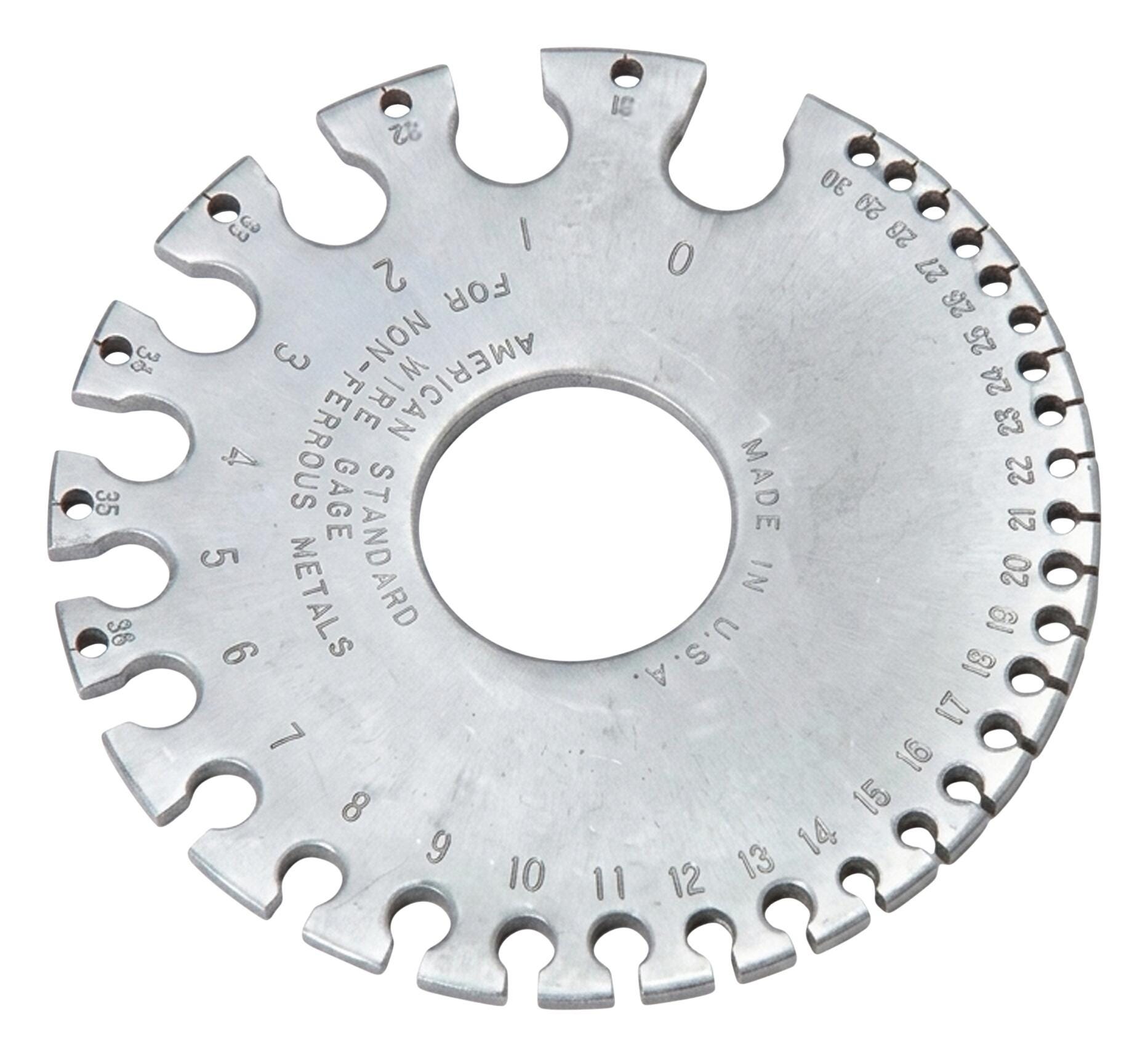 General Tool 21 AWG Wire Gauge, 3-1/4 x 3/32 Inches, Steel