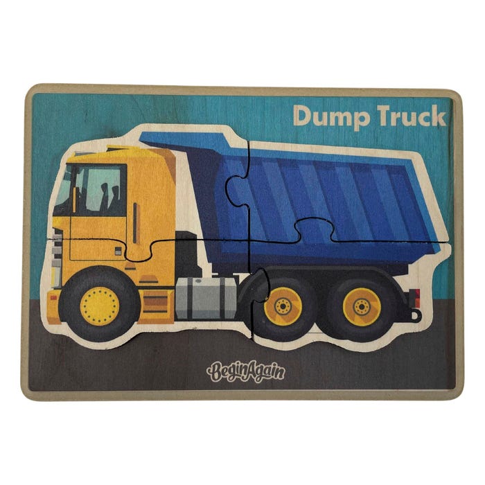 BeginAgain Dump Truck Puzzle, 4 Pieces