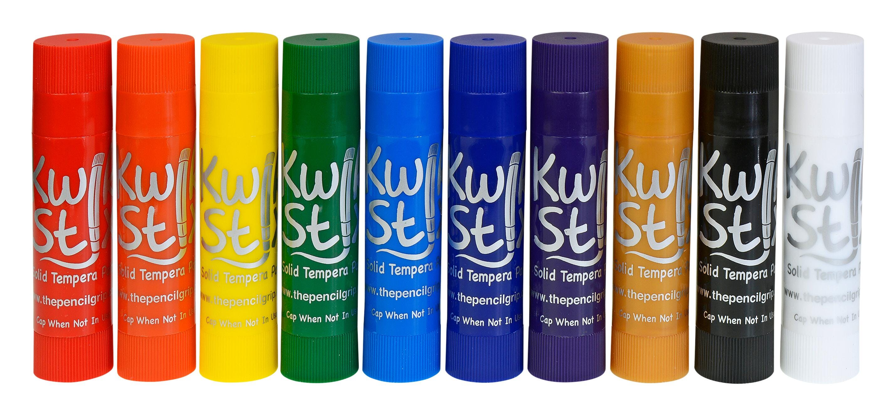 Kwik Stix Tempera Paint Stix Rainbow Pack, Assorted Colors, Set of 10