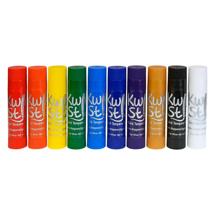 Kwik Stix Tempera Paint Stix Rainbow Pack, Assorted Colors, Set of 10