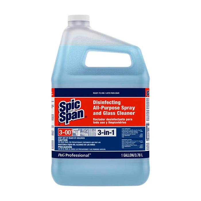 Spic and Span 3-in-1 All-Purpose Glass Cleaner, Spray,128 Fluid Ounces, Fresh Scent
