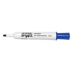 Image for School Smart Dry Erase Markers, Chisel Tip, Low Odor, Blue, Pack of 48 from School Specialty