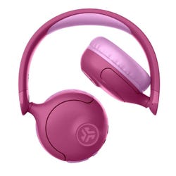 JLAB JBuddies Pop 2-in-1 Wireless + Wired Kids Headphones, Pink