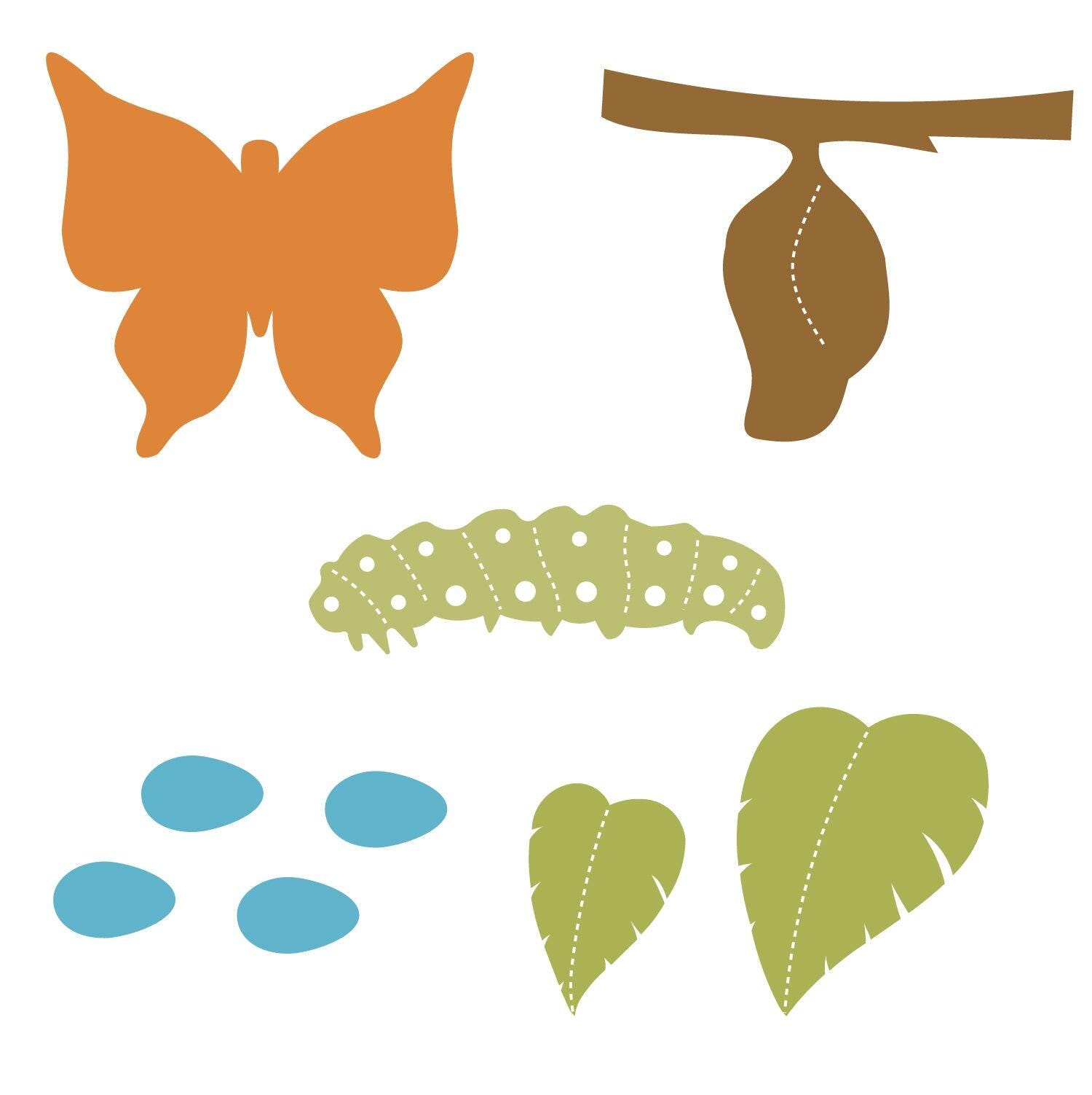 AccuCut Butterfly Life Cycle, Set of 5 Dies 2216282