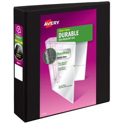 Avery Durable View Binder with Slant Ring, 2 Inch, Black