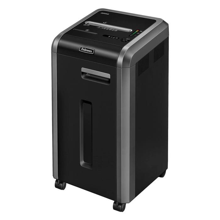 Fellowes 225Mi Jam Proof Micro-Cut Shredder, 16 Sheets per Pass, 54 dB, 17-3/4 x 17-1/8 x 30-3/4 Inches, Black/Silver