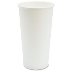 Genuine Joe Disposable Hot Cup, 20 oz, White, Pack of 1000, Item Number 1569801