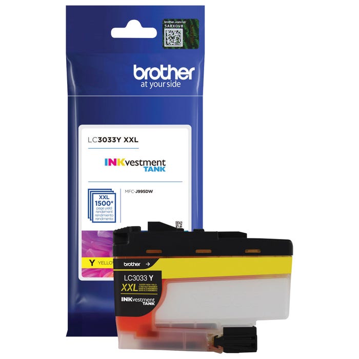 Brother INKvestment Ink Tank, LC3033, Yellow