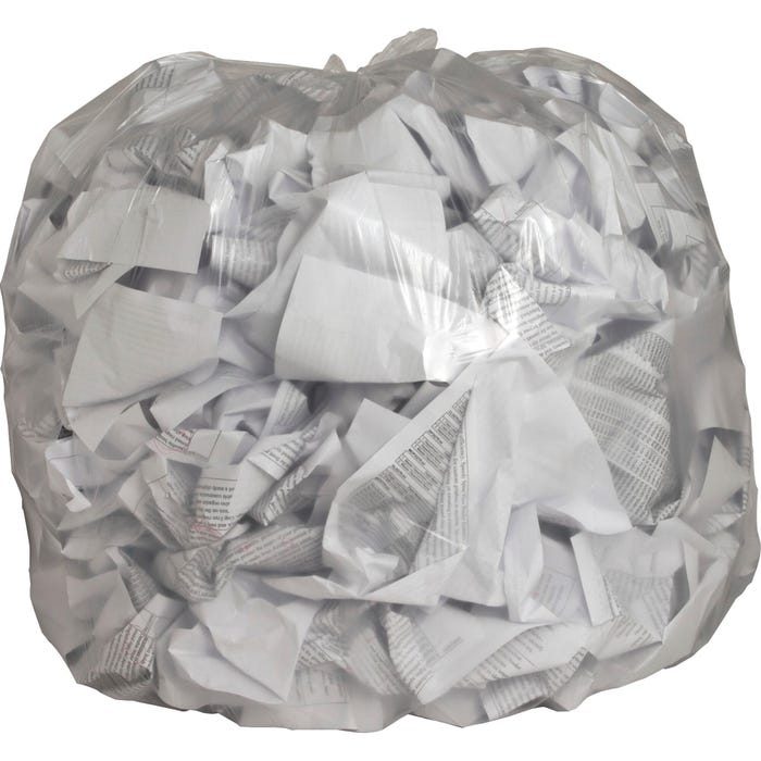 Genuine Joe Low Density Can Liners, 45 Gallon, 0.60 mil, Clear, Pack of 250
