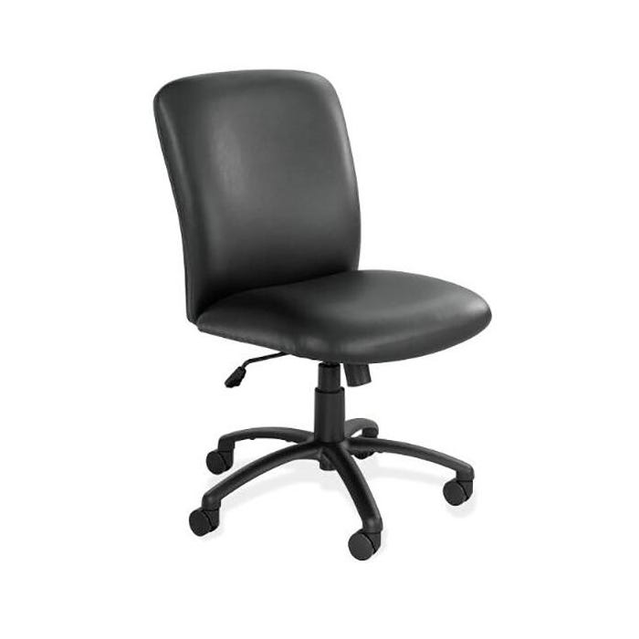 Safco Uber Big and Tall High-Back Task Chair, 27 x 30-1/4 x 44-3/4 Inches, Black Vinyl