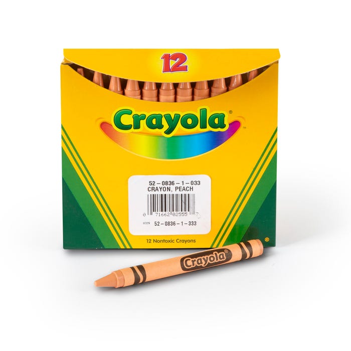 Image for Crayola Bulk Crayons, Standard Size, Peach, Pack of 12 from School Specialty