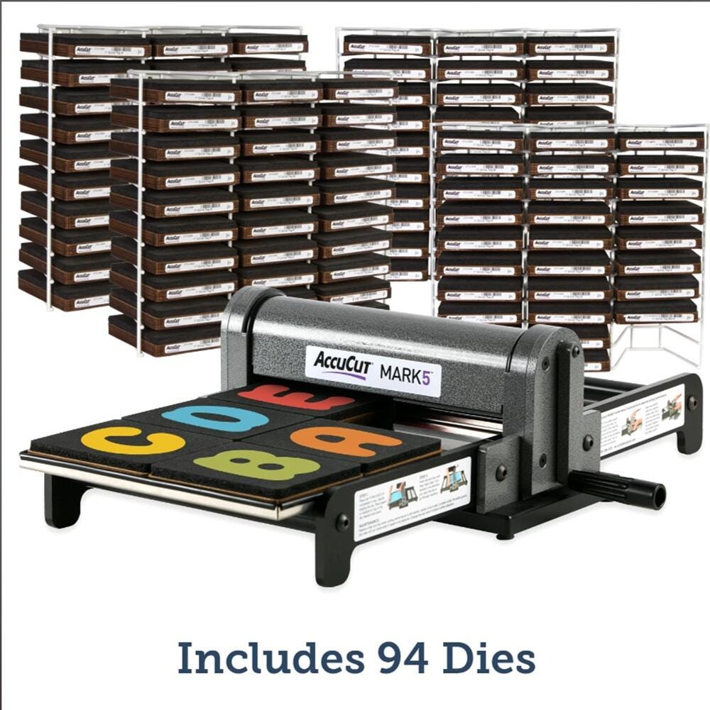 AccuCut Original Mark 5 Super Starter Set, Jellybean, Set of 94 2216309