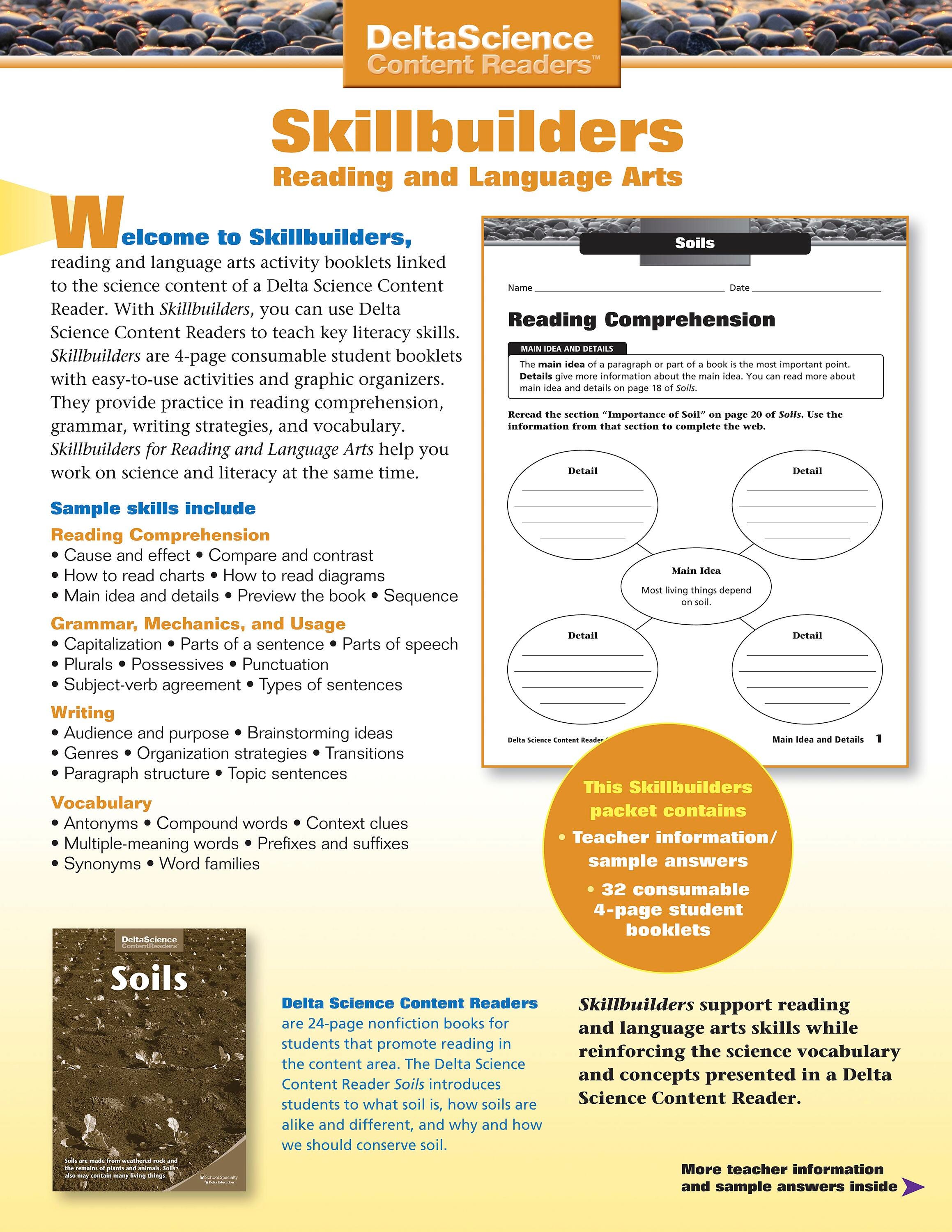 Delta Science Content Readers Soil Red and Purple Skillbuilders, Pack of 32, Item Number 1278183