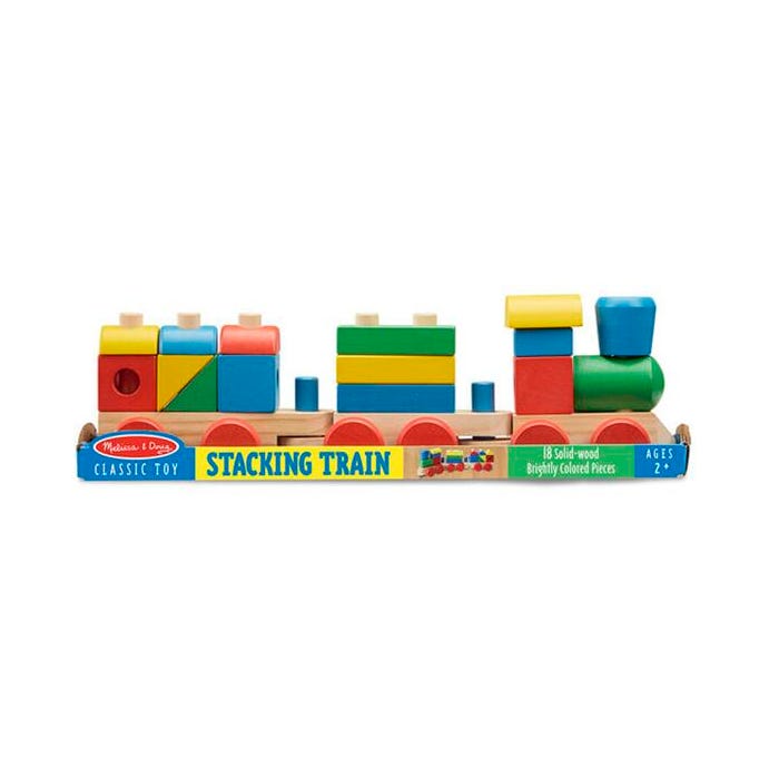 Melissa & Doug Classic Stacking Train, 18 Pieces