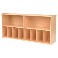 Childcraft Wall Mounted Diaper Storage Unit, 47-3/4 x 11-3/4 x 22-5/8 Inches, Item Number 2039672