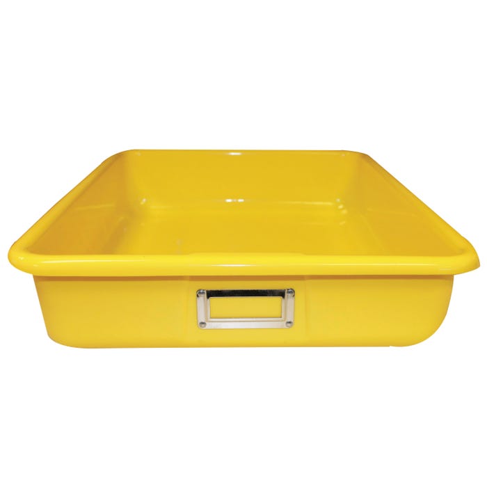 Shirley K's T-183 Storage Bin, 14 x 12 x 4 Inches, Yellow