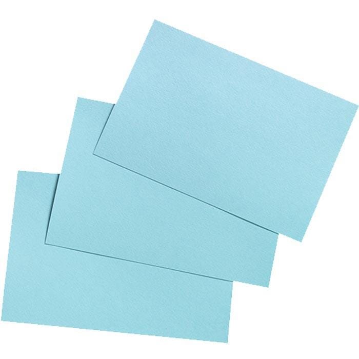 School Smart Unruled Index Cards, 5 x 8 Inches, Blue, Pack of 100 088707