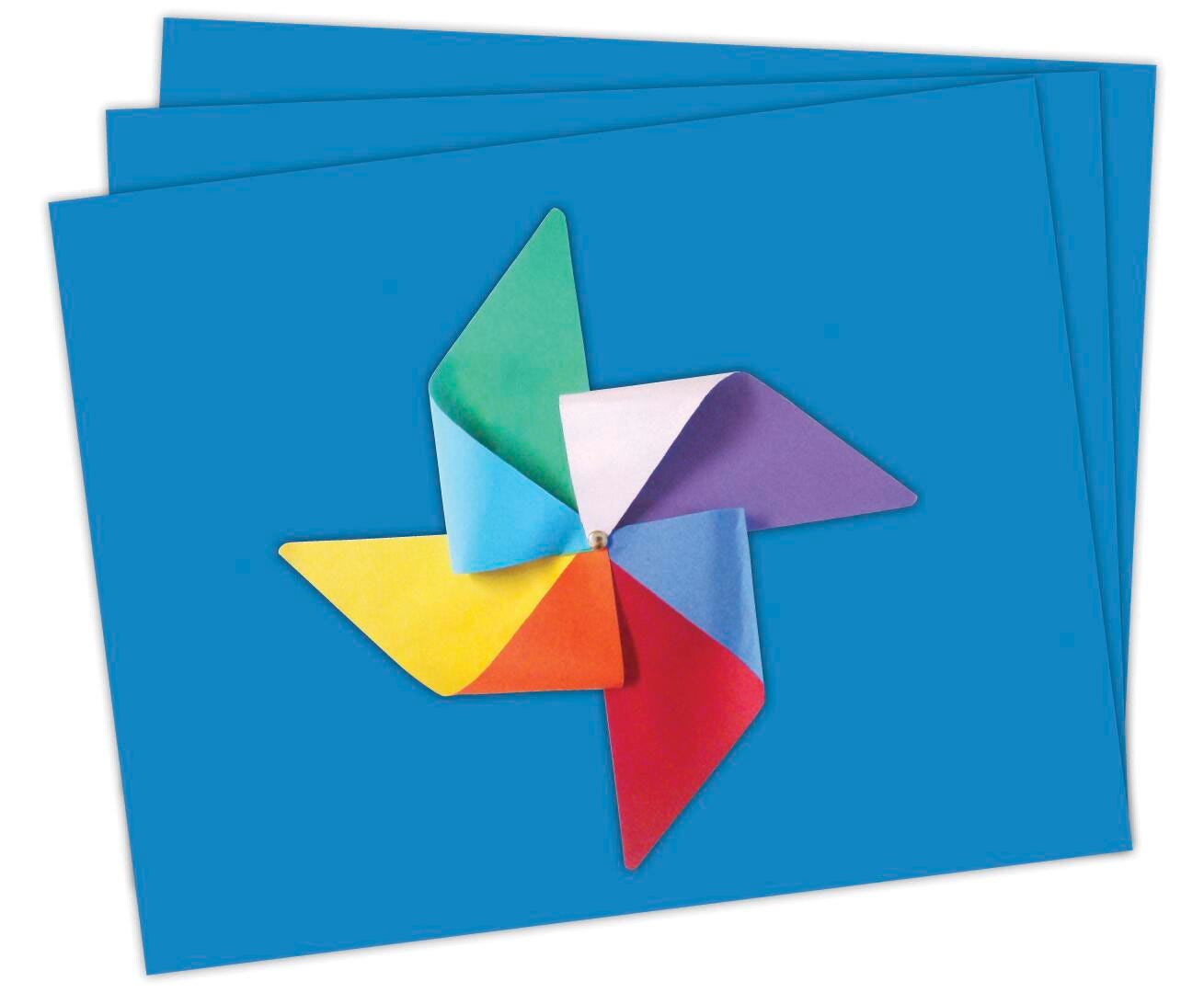 School Smart Railroad Board, 22 x 28 Inches, 4-Ply, Light Blue, Pack of 25 1485734