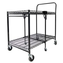 Bostitch Stowaway Folding Utility Cart, 23-1/2 x 37-1/2 x 39 Inches, Black, Item Number 2026980