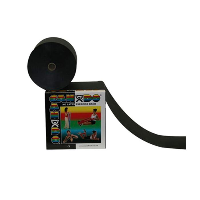 CanDo No-Latex X-Heavy Resistance Band, 50 Yards, Black