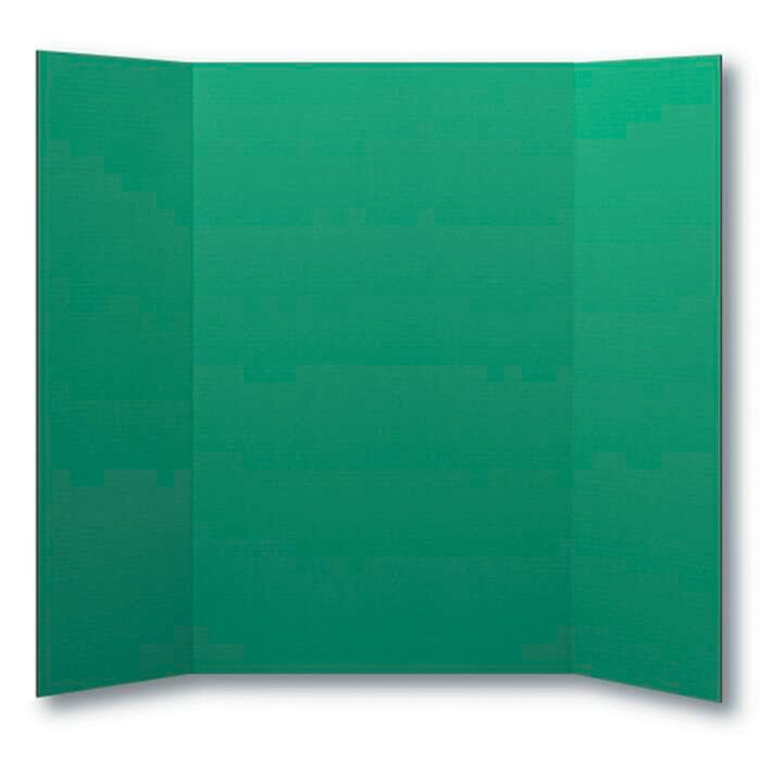 School Smart Presentation Boards, 48 x 36 Inches, Green, Pack of 10