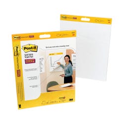 Post-it Self-Stick Easel Pad, 20 x 23 Inches, Unruled, White, 20 Sheets, Pack of 2 1369018
