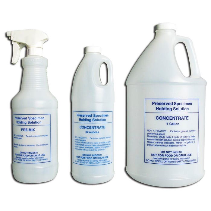 Frey Scientific Secure Specimen Holding Fluid, Pre-Mix Spray, Makes 2-1/2 Gallons
