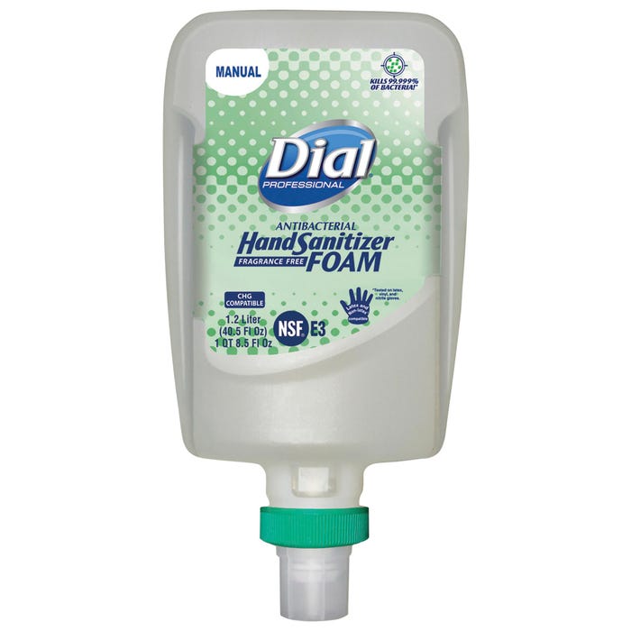 Dial FIT Foaming Hand Sanitizer Refill, 1.27 Quarts, Pack of 3