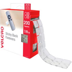 VELCRO Brand Mounting Squares, 7/8 Inch, White, Pack of 200, Item Number 2102641