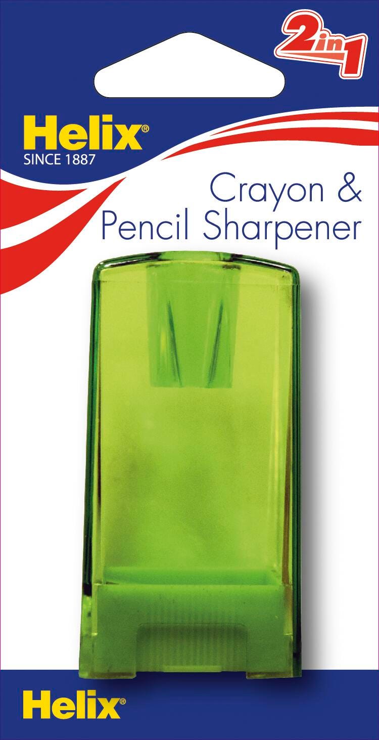 Helix Pencil and Crayon Canister Sharpener, Assorted Colors, Item Number 1532720
