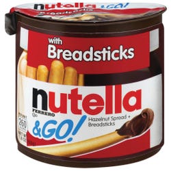 Nutella & GO Hazelnut Spread and Breadsticks, Pack of 12, Item Number 2026012